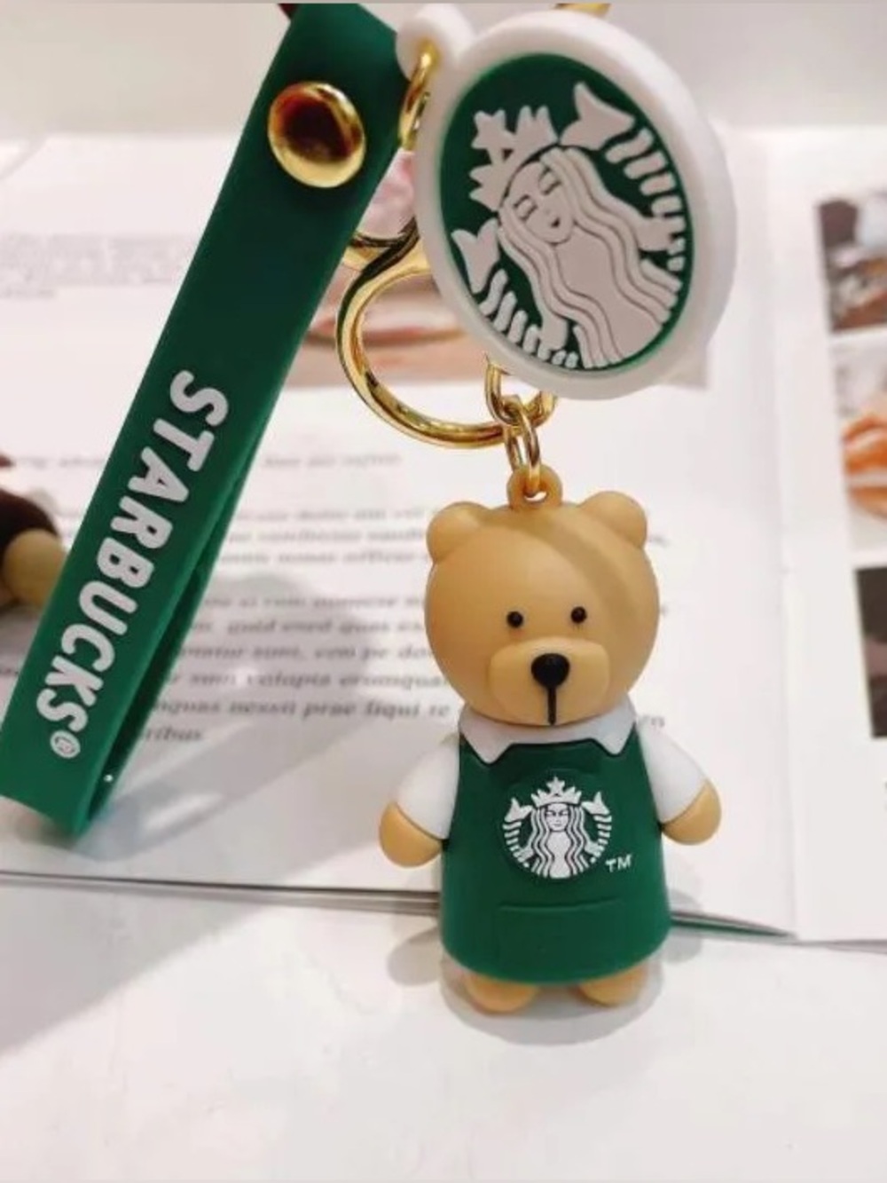 Starbucks Style Drink Cup Keychain Pendant Piece - Picture 3 of 12